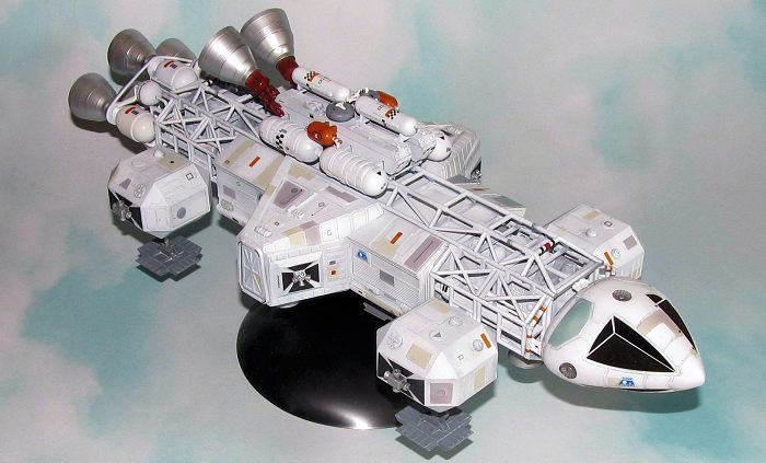 MPC 1:72 Scale Space:1999 Eagle 4 Model Kit With Lab Pod & Spine Booster - 14" Long, 209 Parts