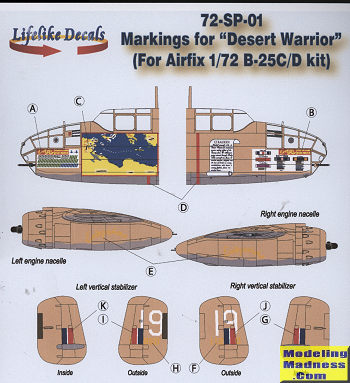 Lifelike 72-SP-01: B-25 'Desert Warrior', reviewed by Scott Van Aken
